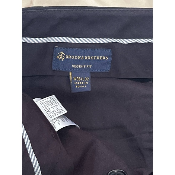 Brooks Brothers Pants Men’s 35x31 Black Regent Fit Wool Slacks - Picture 11 of 13